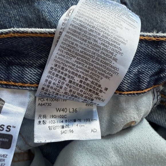 Levi’s 550 Classic Blue Denim Jeans Size 40x36 - Picture 6 of 6